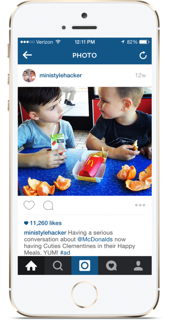 McDonalds used PopularPays to promote adding cuties clementines to Happy Meals.